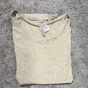 H&M Cream Short Sleeve Tee
